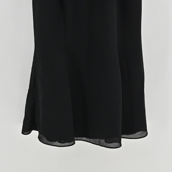 Scott McClintock Whimsigoth Gown Size 8 Y2k Black Formal Maxi Dress Lace Vamp - Picture 12 of 15